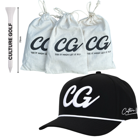 Black CG Cap +Tee Pouch Bundle