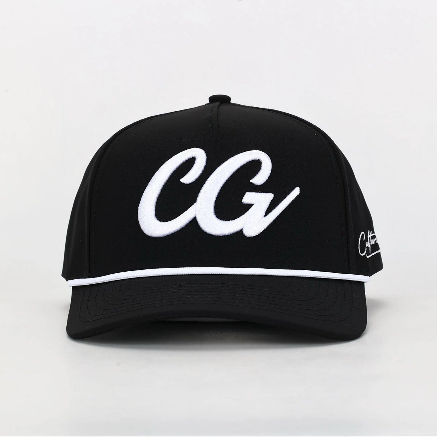 CultureGolfUK Black Roped Golf Cap