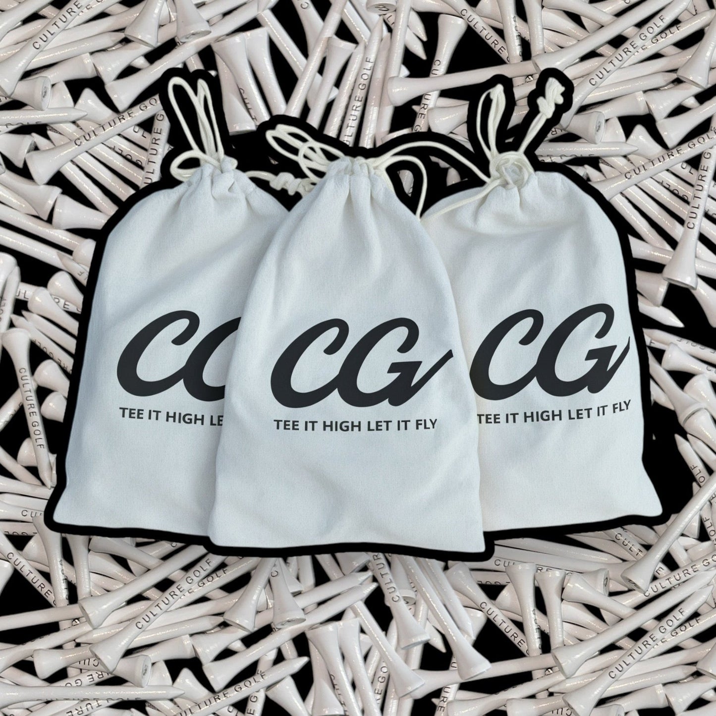 CultureGolf Bamboo 70mm Tees with pouch (100 Tees)